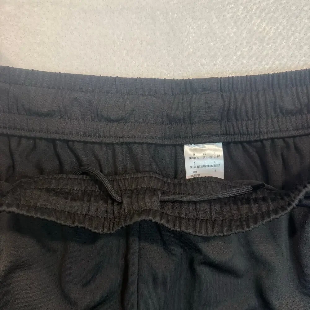 adidas Women’s 2XLT Tall Basketball Athletic Shorts Black Drawstring NWT